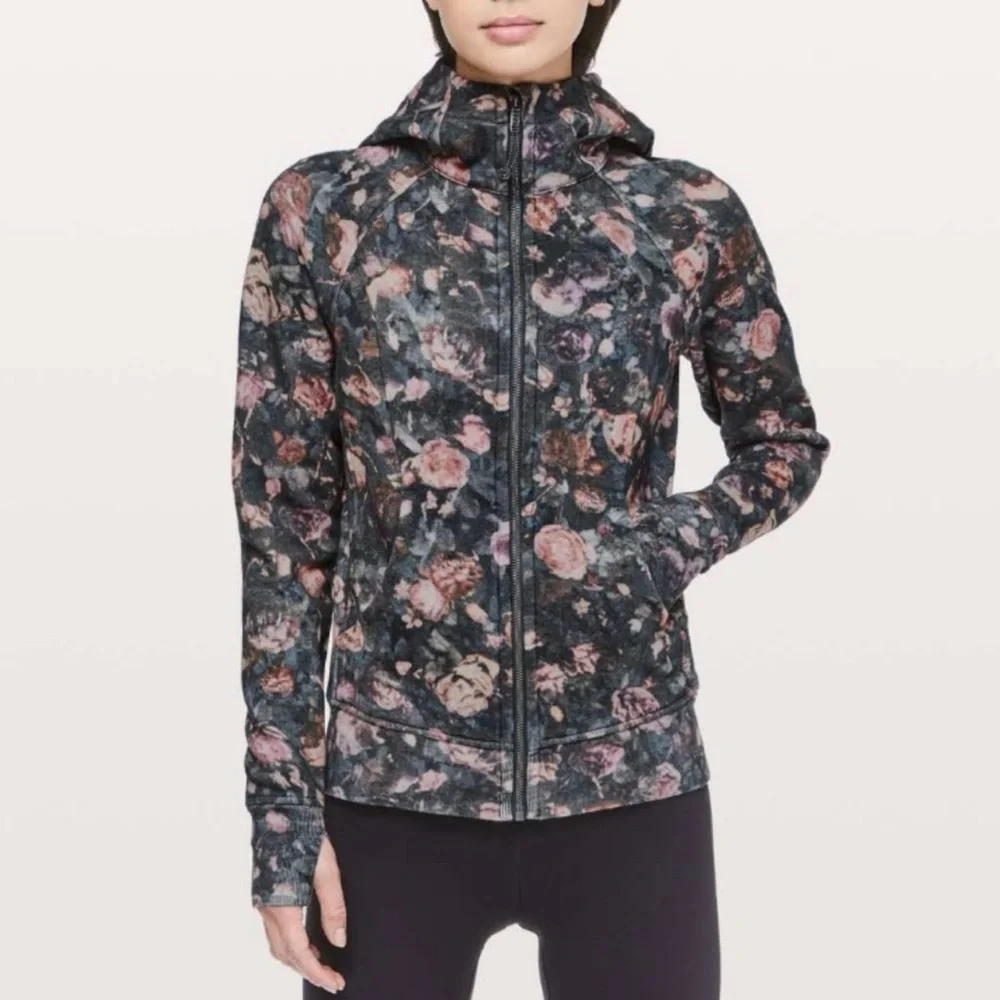 Lululemon Scuba Hoodie *Light Cotton Fleece Frosted Rose Multi Size 6 - Picture 15 of 15